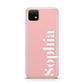 Personalised Pink Text Huawei Enjoy 20 Phone Case