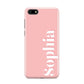 Personalised Pink Text Huawei Y5 Prime 2018 Phone Case