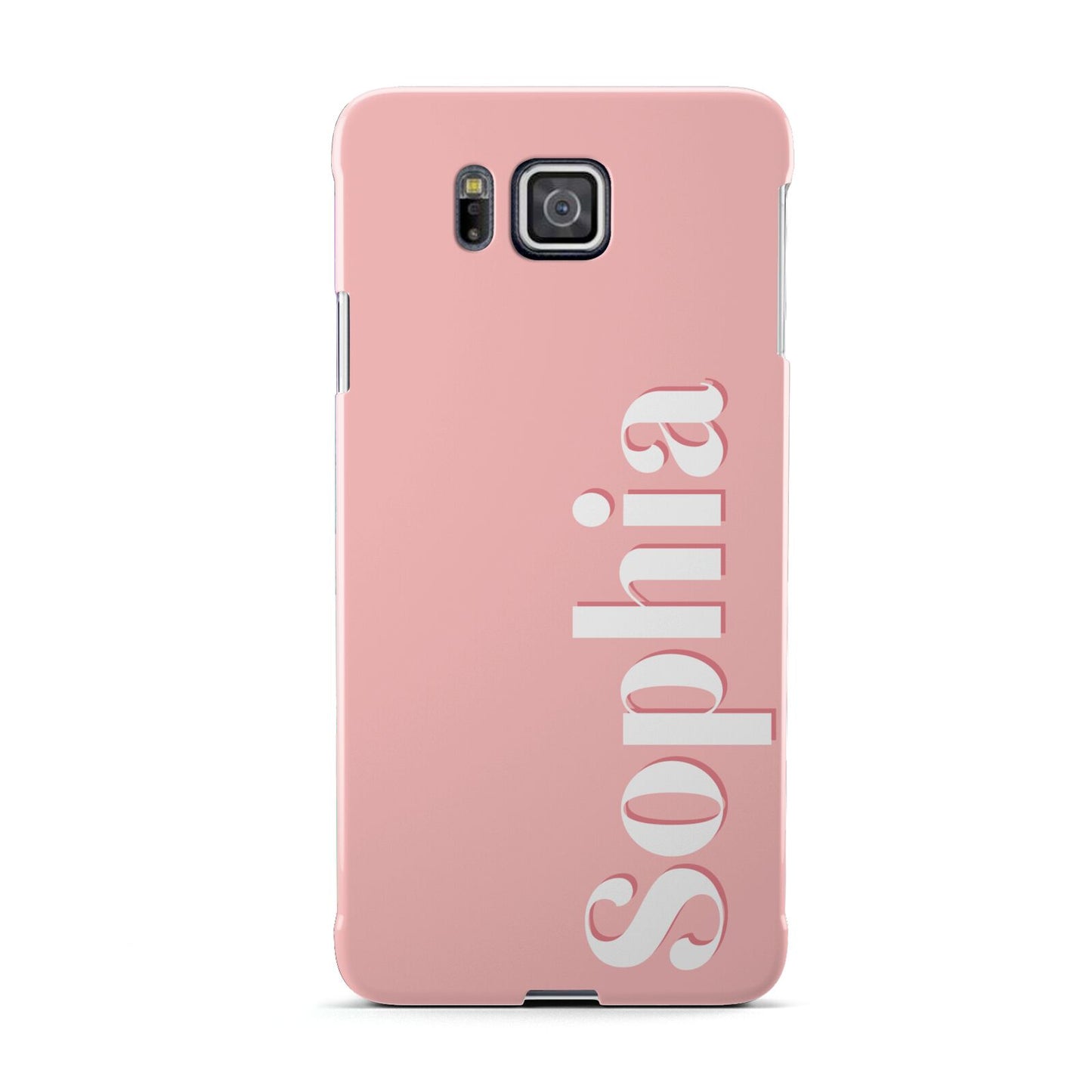 Personalised Pink Text Samsung Galaxy Alpha Case