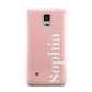 Personalised Pink Text Samsung Galaxy Note 4 Case