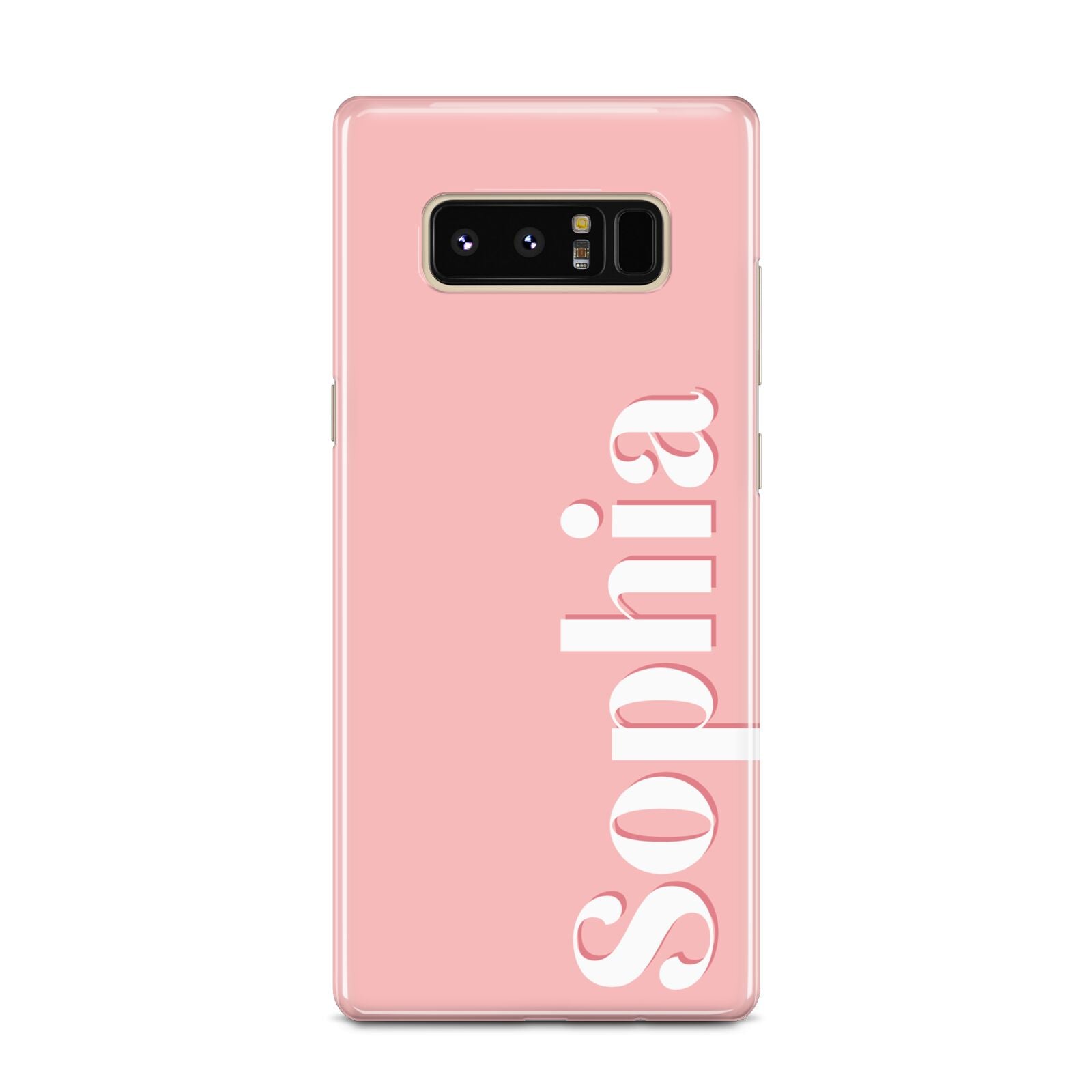 Personalised Pink Text Samsung Galaxy Note 8 Case