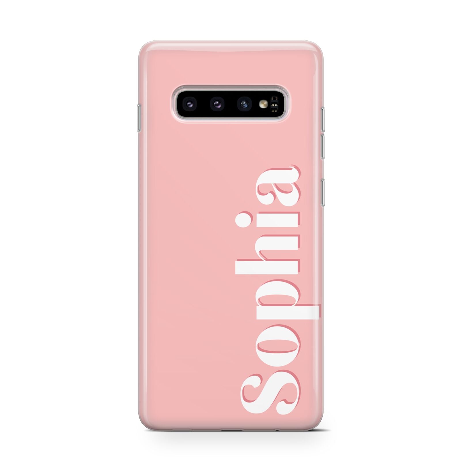 Personalised Pink Text Samsung Galaxy S10 Case