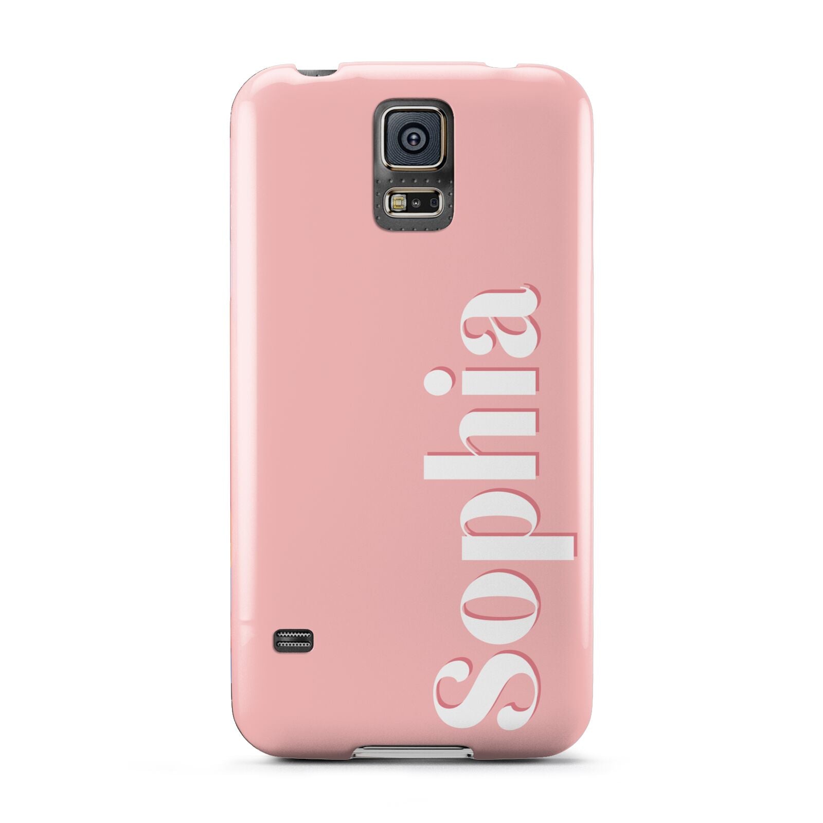 Personalised Pink Text Samsung Galaxy S5 Case