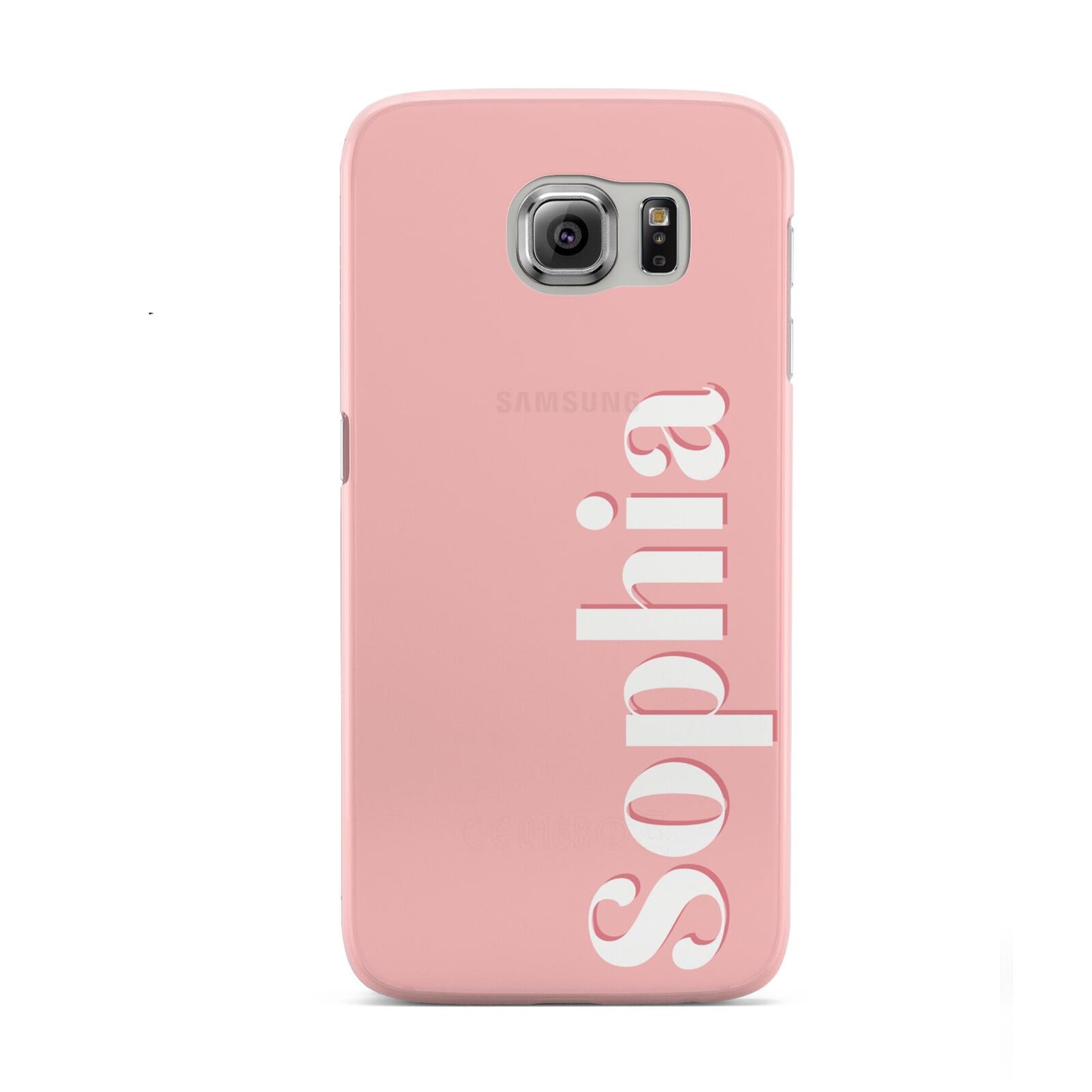 Personalised Pink Text Samsung Galaxy S6 Case
