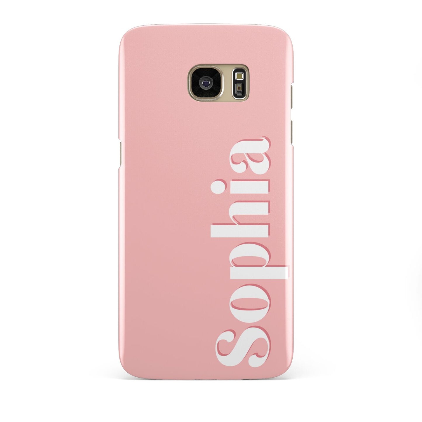 Personalised Pink Text Samsung Galaxy S7 Edge Case