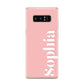 Personalised Pink Text Samsung Galaxy S8 Case
