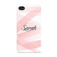 Personalised Pink Watercolour Name Apple iPhone 4s Case