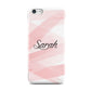 Personalised Pink Watercolour Name Apple iPhone 5c Case