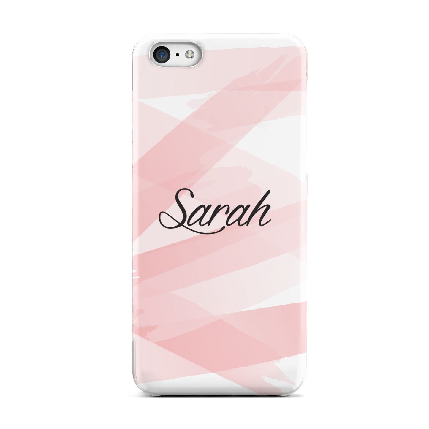 Personalised Pink Watercolour Name Apple iPhone 5c Case