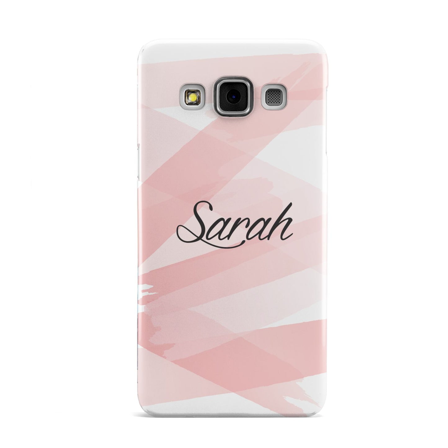 Personalised Pink Watercolour Name Samsung Galaxy A3 Case