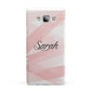Personalised Pink Watercolour Name Samsung Galaxy A7 2015 Case