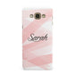 Personalised Pink Watercolour Name Samsung Galaxy A8 Case