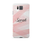 Personalised Pink Watercolour Name Samsung Galaxy Alpha Case