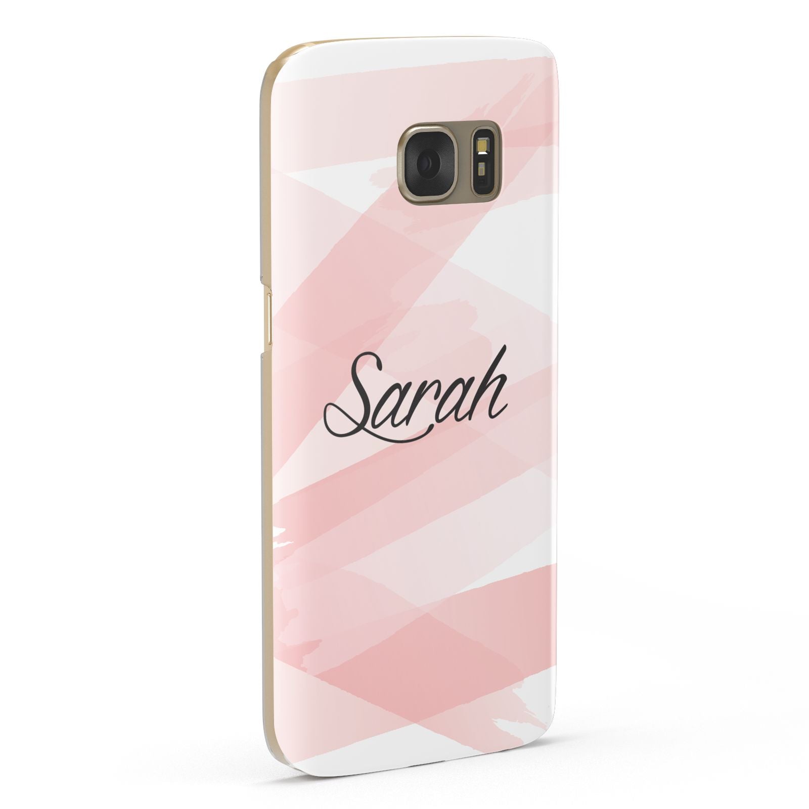 Personalised Pink Watercolour Name Samsung Galaxy Case Fourty Five Degrees