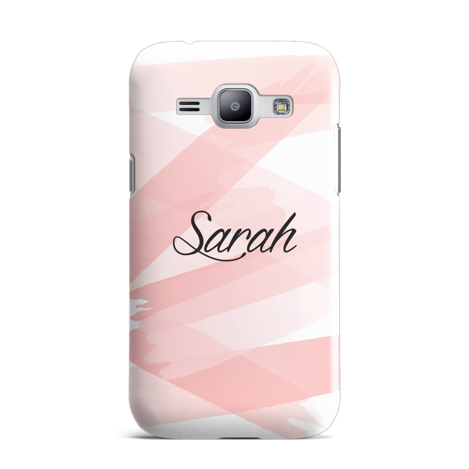Personalised Pink Watercolour Name Samsung Galaxy J1 2015 Case