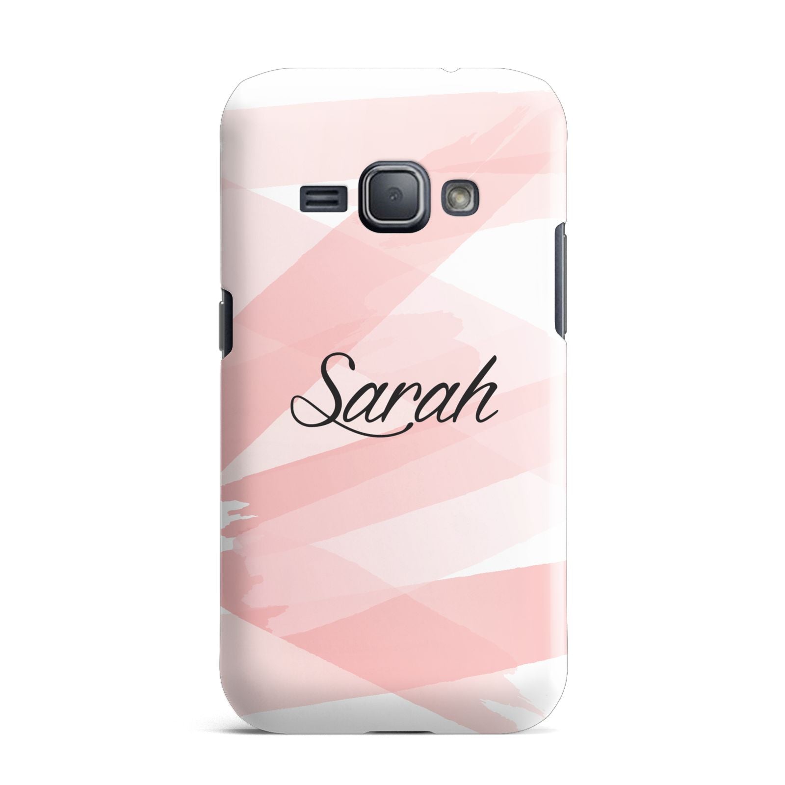 Personalised Pink Watercolour Name Samsung Galaxy J1 2016 Case