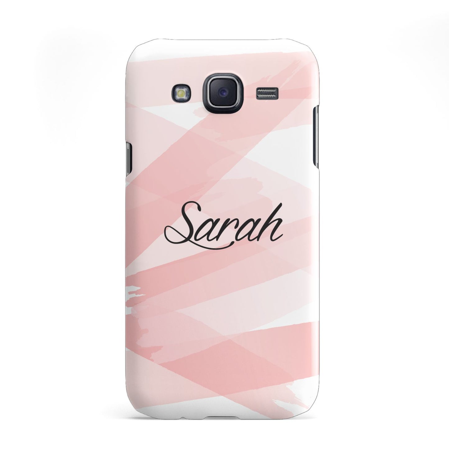 Personalised Pink Watercolour Name Samsung Galaxy J5 Case