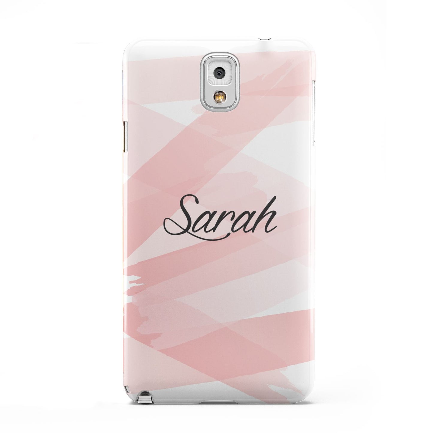 Personalised Pink Watercolour Name Samsung Galaxy Note 3 Case