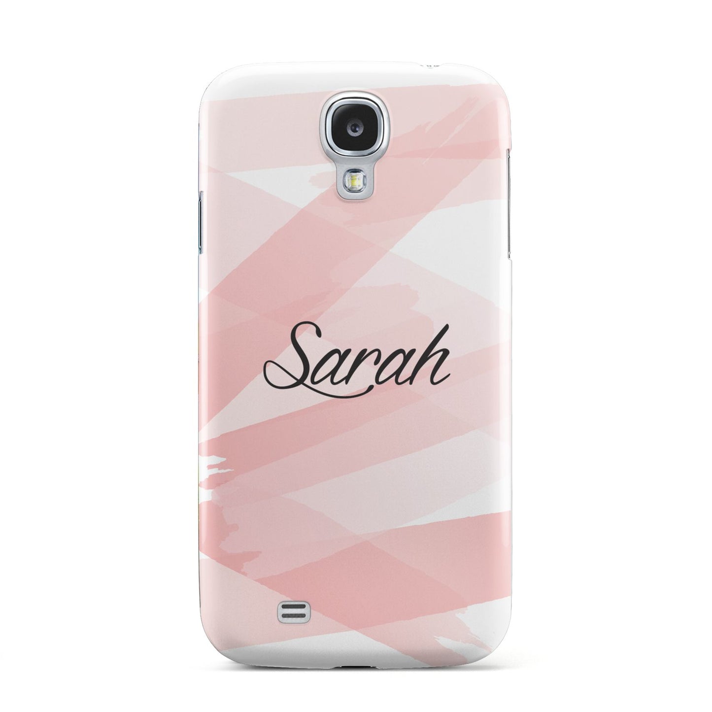 Personalised Pink Watercolour Name Samsung Galaxy S4 Case