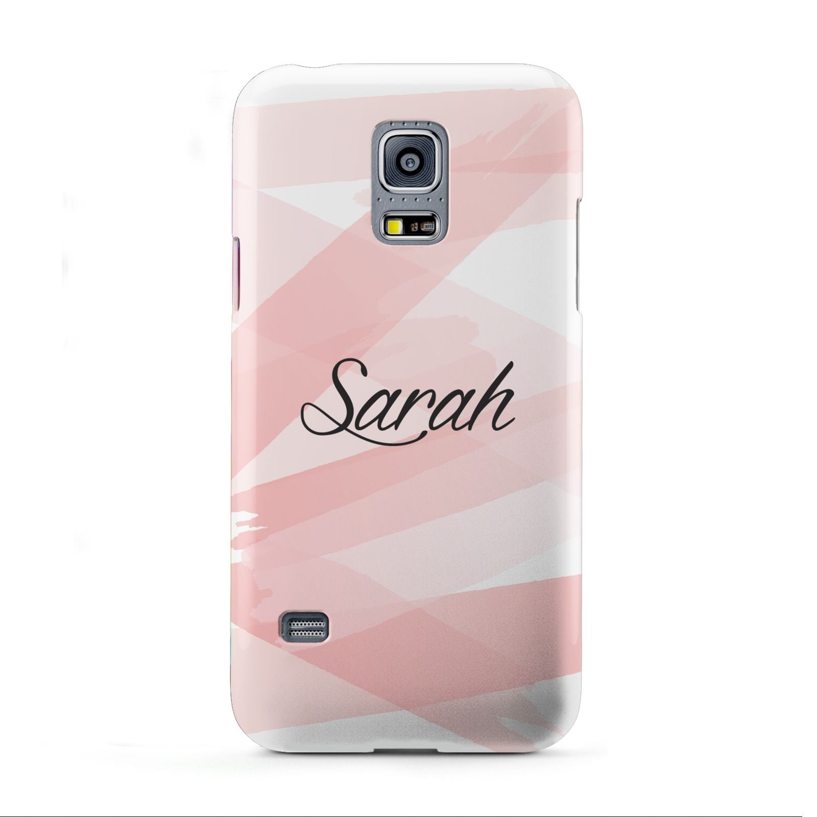 Personalised Pink Watercolour Name Samsung Galaxy S5 Mini Case