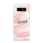 Personalised Pink Watercolour Name Samsung Galaxy S8 Case