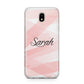 Personalised Pink Watercolour Name Samsung J5 2017 Case