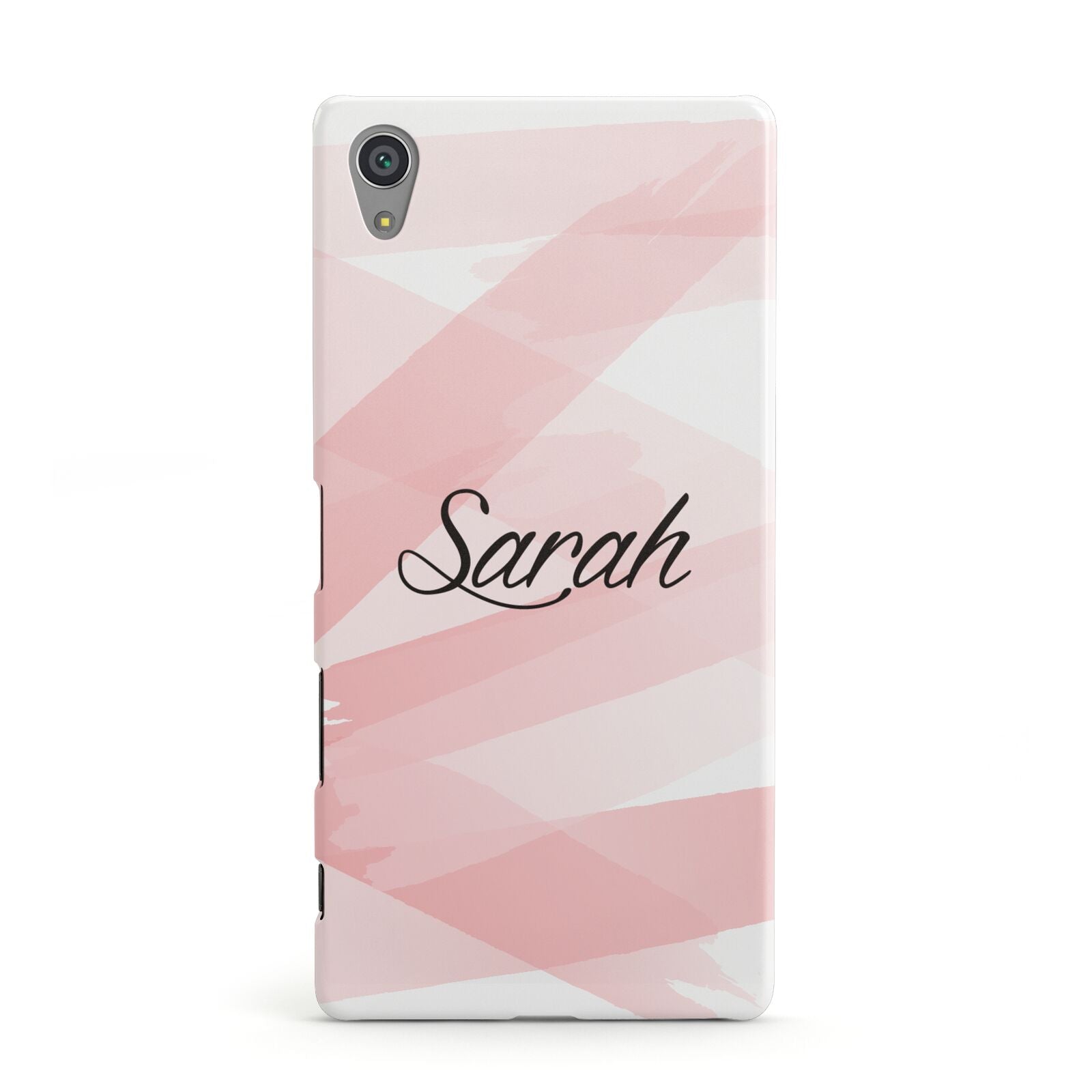 Personalised Pink Watercolour Name Sony Xperia Case