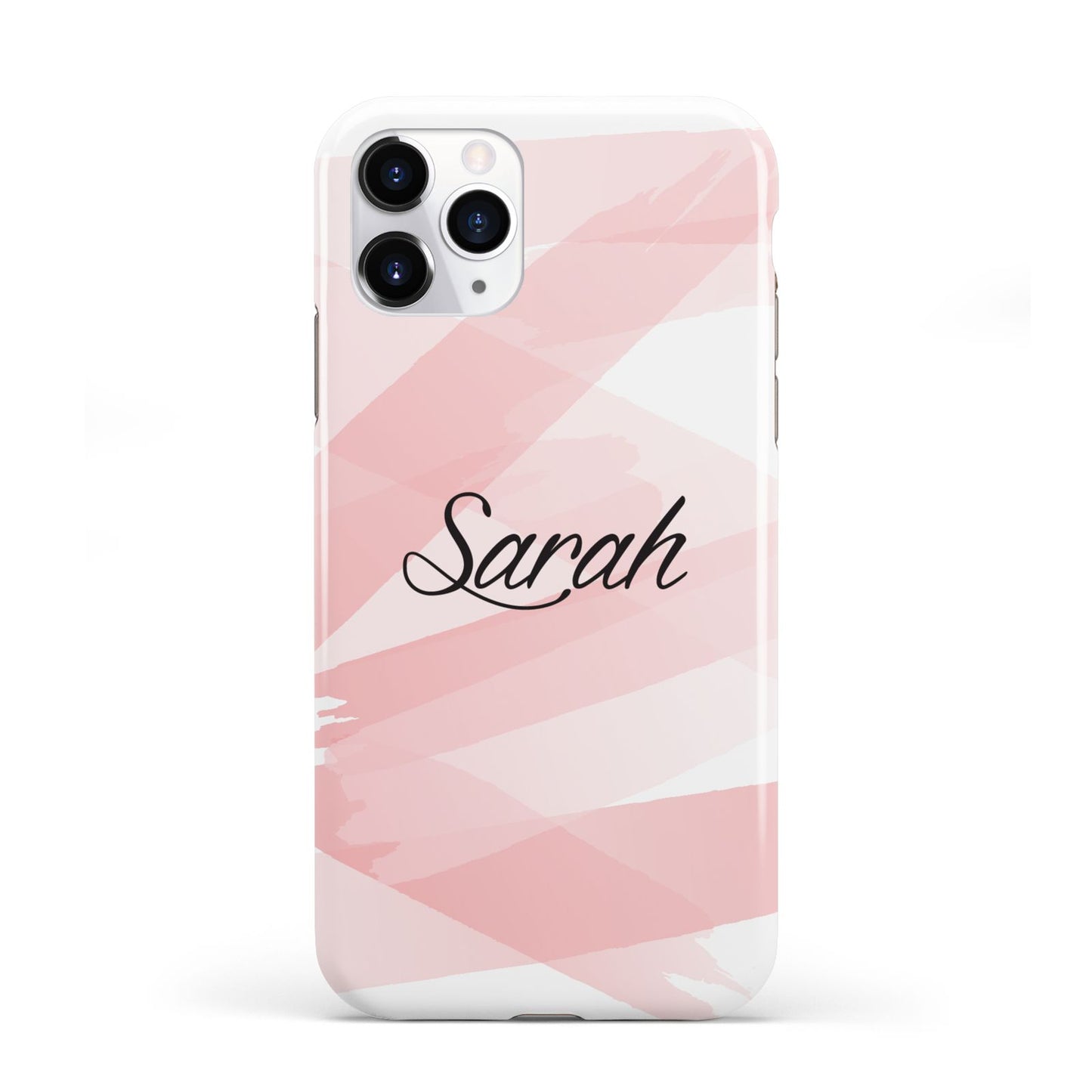 Personalised Pink Watercolour Name iPhone 11 Pro 3D Tough Case