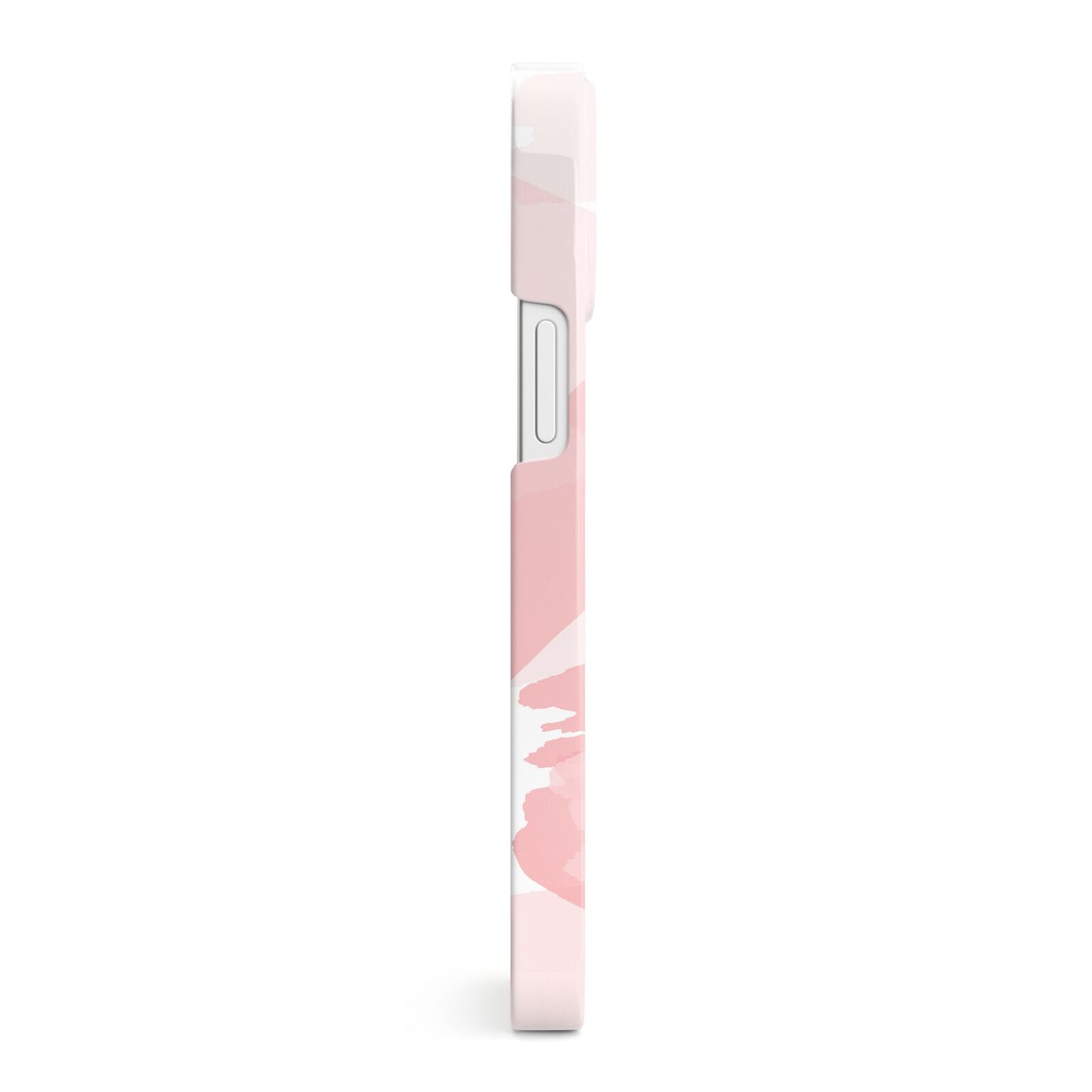 Personalised Pink Watercolour Name iPhone 13 Mini Side Image 3D Snap Case