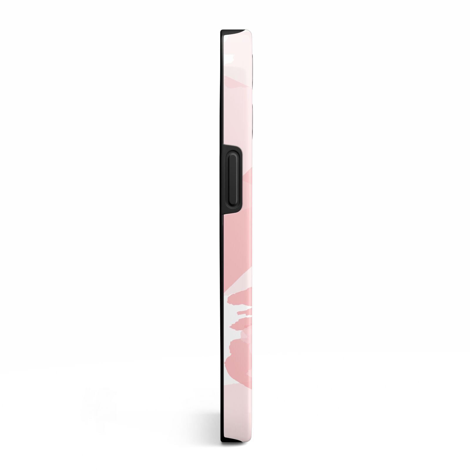 Personalised Pink Watercolour Name iPhone 13 Pro Side Image 3D Tough Case