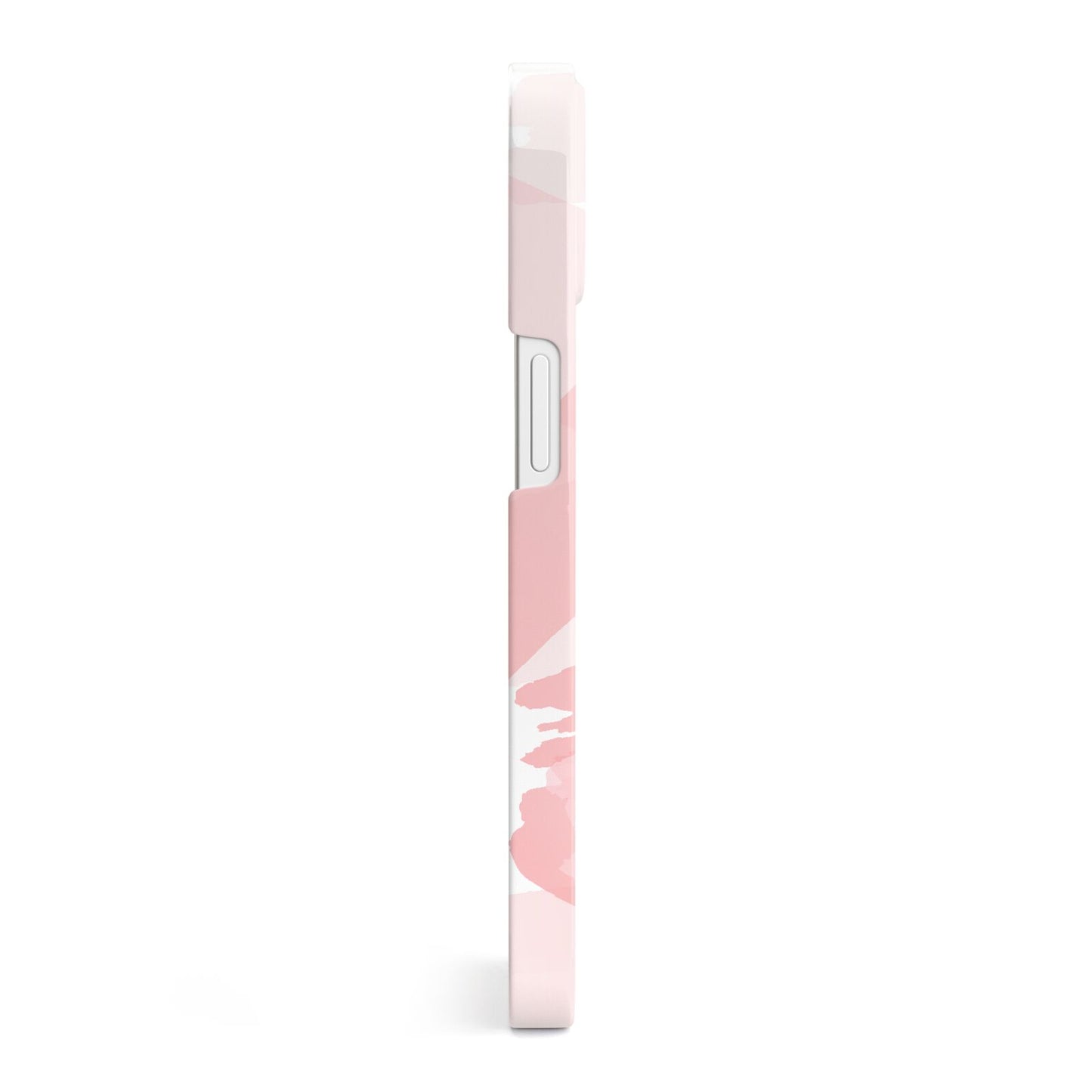 Personalised Pink Watercolour Name iPhone 13 Side Image 3D Snap Case