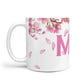 Personalised Pink White Blossom 10oz Mug Alternative Image 1
