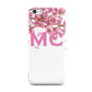 Personalised Pink White Blossom Apple iPhone 5c Case