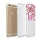 Personalised Pink White Blossom Apple iPhone 6 3D Tough Case Expanded view
