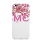 Personalised Pink White Blossom Apple iPhone 6 3D Tough Case