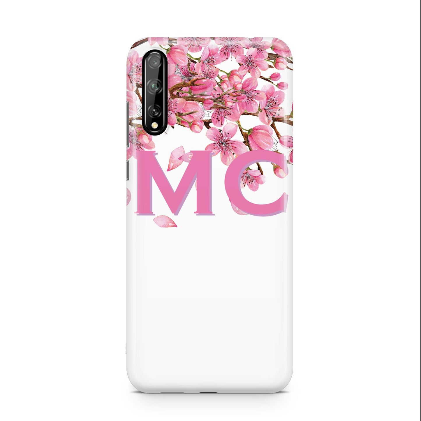 Personalised Pink White Blossom Huawei Enjoy 10s Phone Case