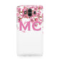 Personalised Pink White Blossom Huawei Mate 10 Protective Phone Case