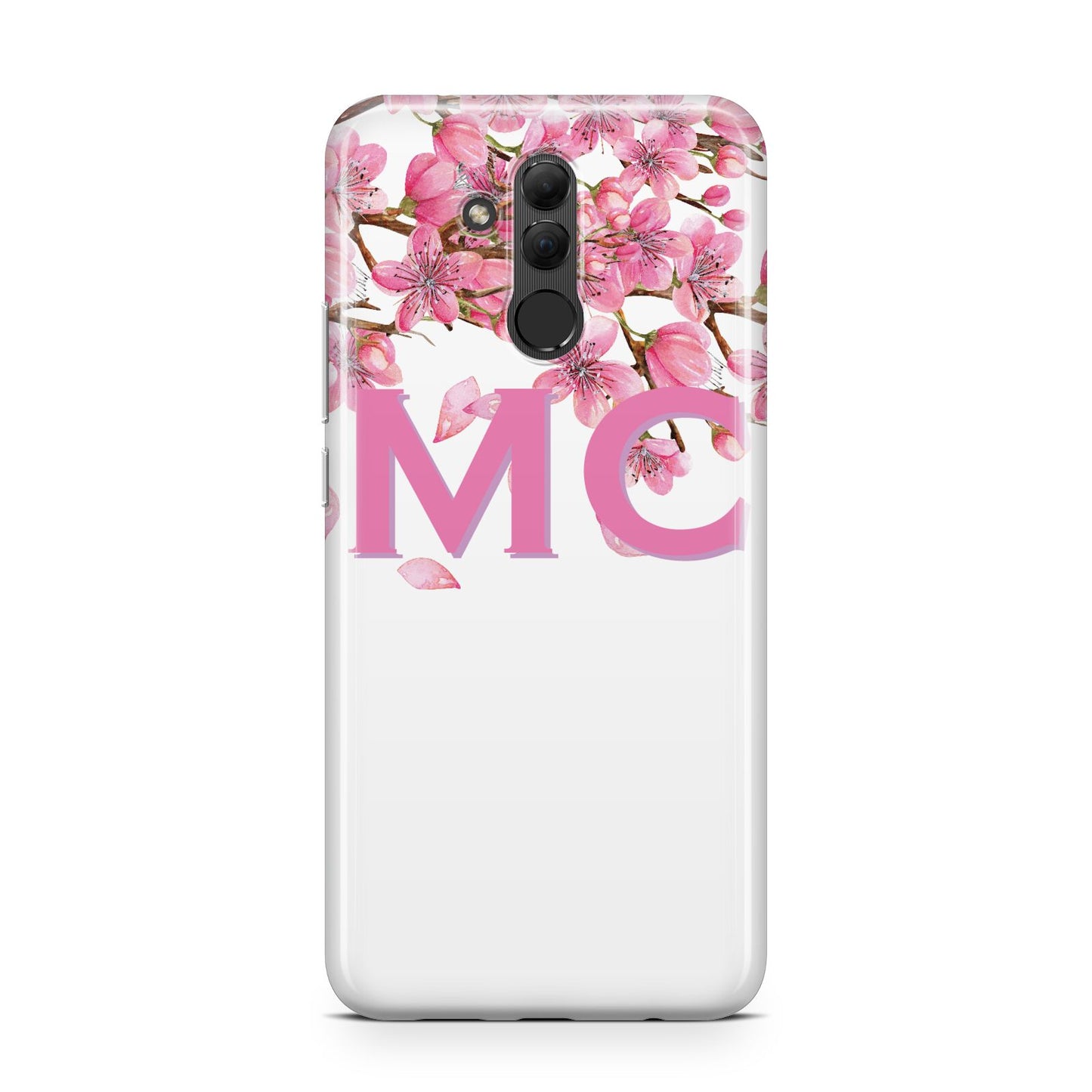 Personalised Pink White Blossom Huawei Mate 20 Lite