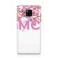 Personalised Pink White Blossom Huawei Mate 20X Phone Case
