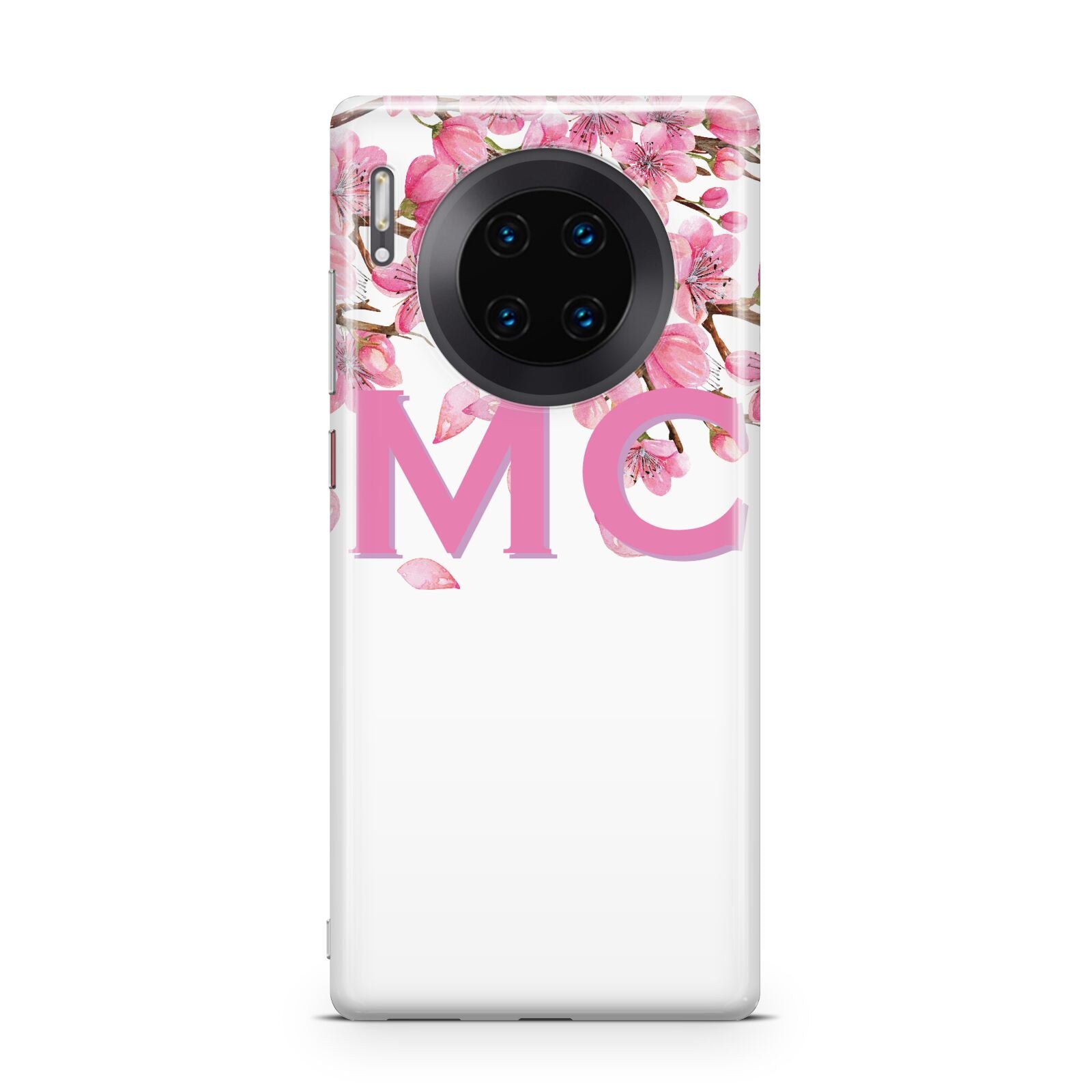 Personalised Pink White Blossom Huawei Mate 30 Pro Phone Case
