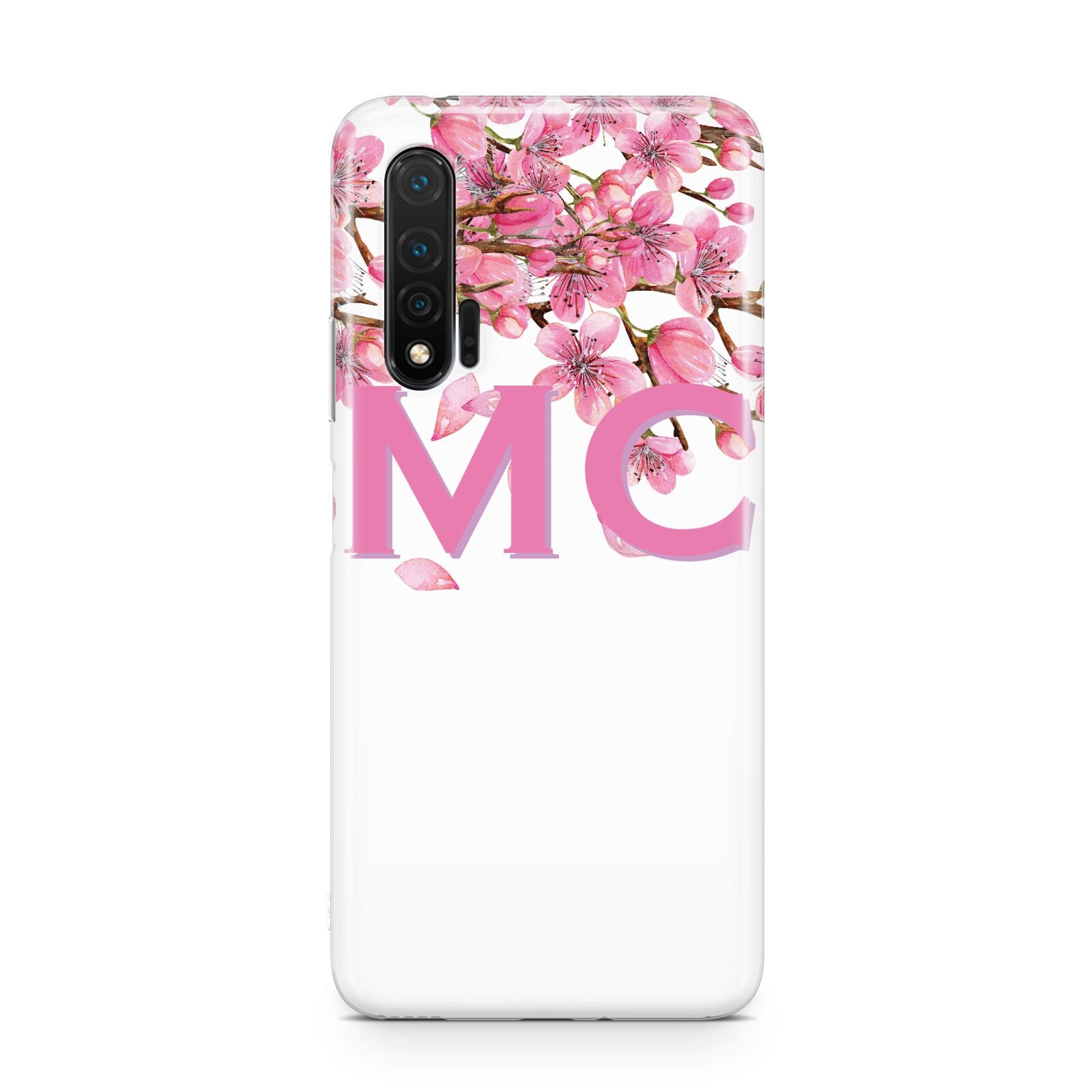 Personalised Pink White Blossom Huawei Nova 6 Phone Case