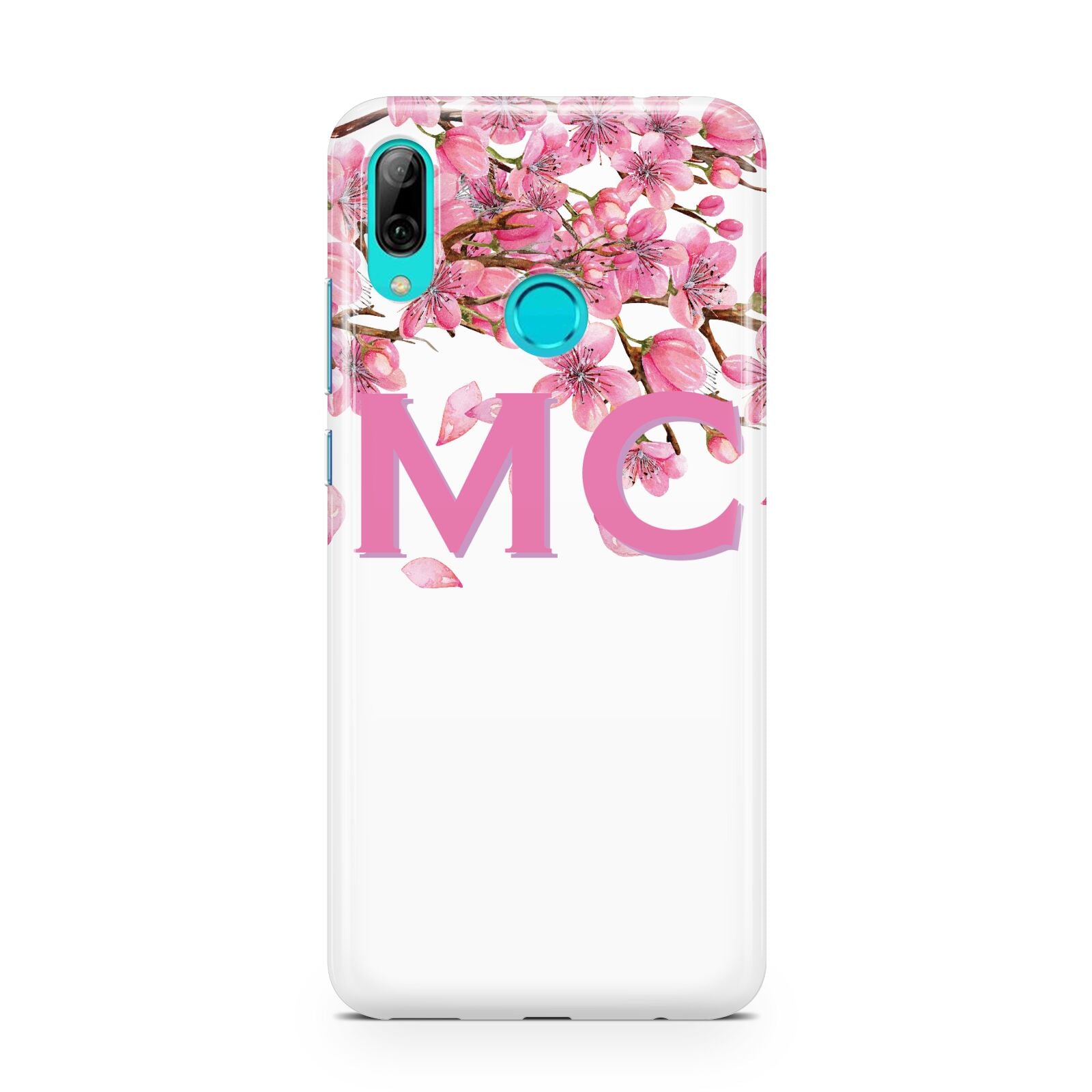 Personalised Pink White Blossom Huawei P Smart 2019 Case