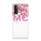 Personalised Pink White Blossom Huawei P Smart 2021
