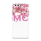Personalised Pink White Blossom Huawei P10 Phone Case