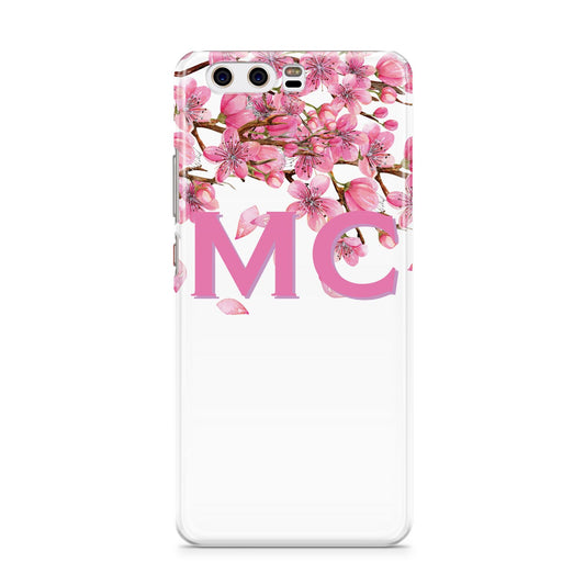 Personalised Pink White Blossom Huawei P10 Phone Case