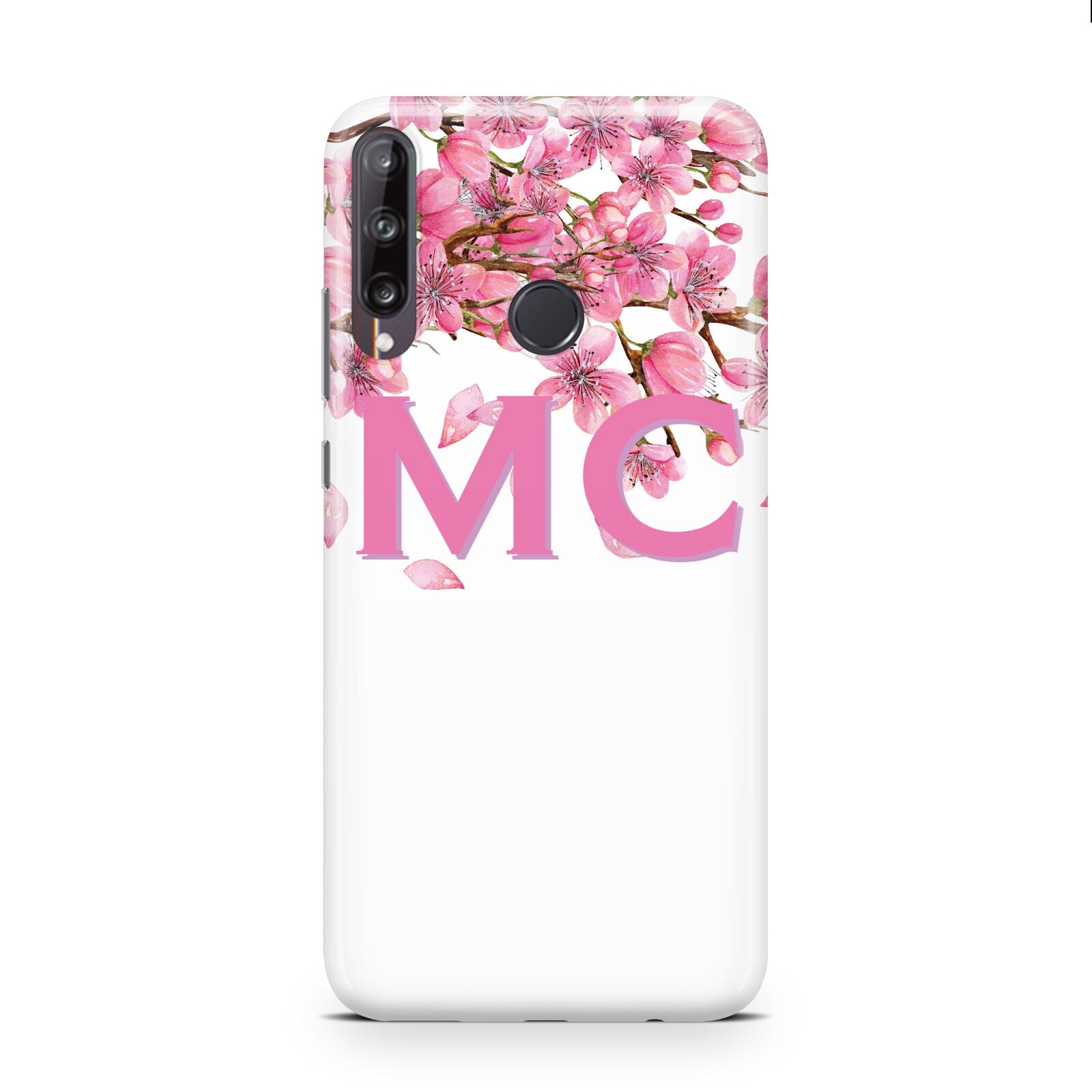 Personalised Pink White Blossom Huawei P40 Lite E Phone Case