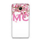 Personalised Pink White Blossom Huawei Y3 2017