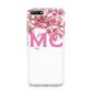 Personalised Pink White Blossom Huawei Y6 2018
