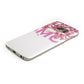 Personalised Pink White Blossom Protective Samsung Galaxy Case Angled Image