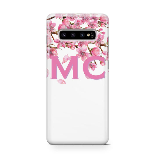 Personalised Pink White Blossom Protective Samsung Galaxy Case